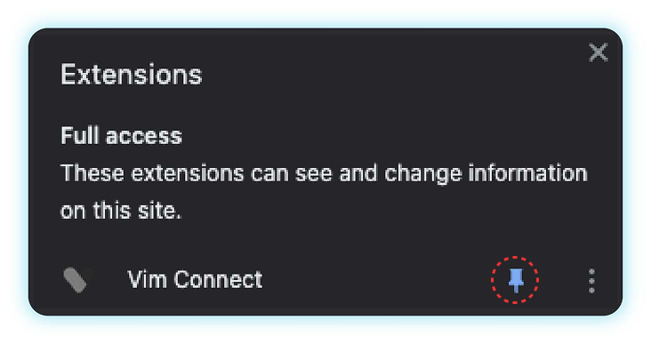 Installing Vim Connect on Chrome