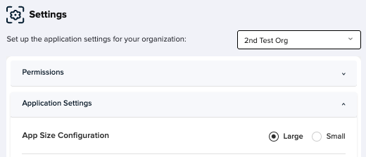Care Insights Org Size Configuration